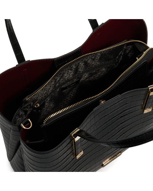 Dune Black Dorry Branded Hardware Tote Bag