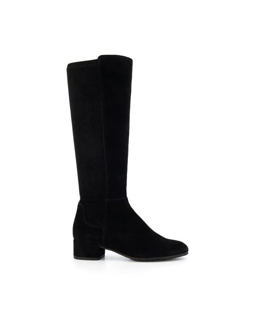 Dune Black Wf Tayla Wide Fit Stretch Knee-High Boots