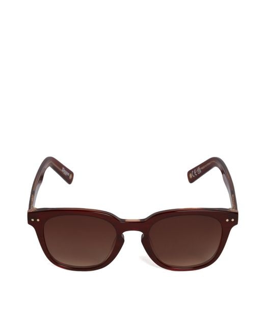 Dune Brown Owin Square Frame Acetate Sunglasses for men