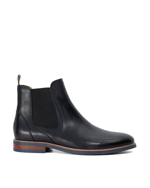 Dune Black Mckinley Formal Leather Chelsea Boots for men