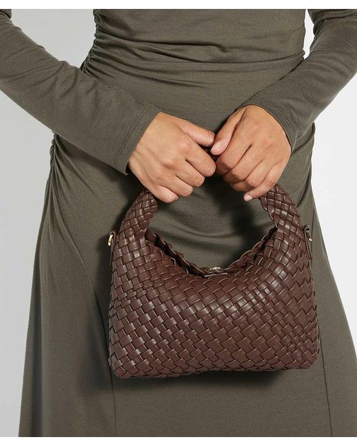Dune Brown Dinkydeliberate Mini Woven Grab Bag