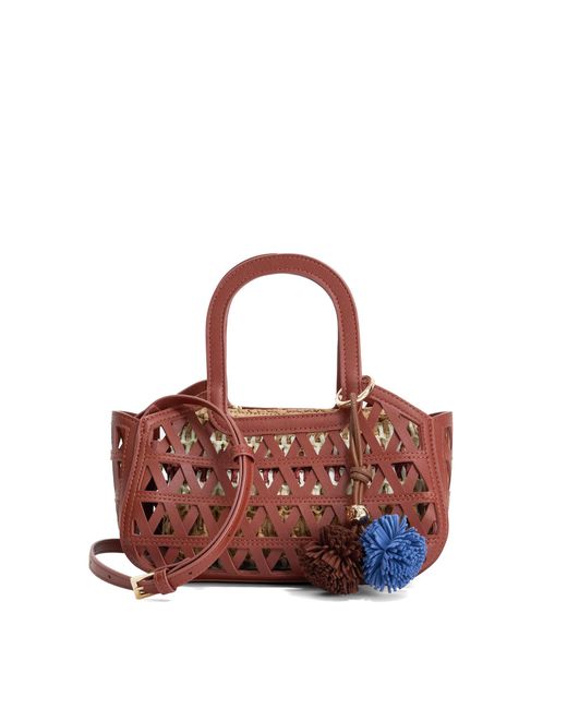 Dune Dundee Textured Raffia Grab Handle Bag