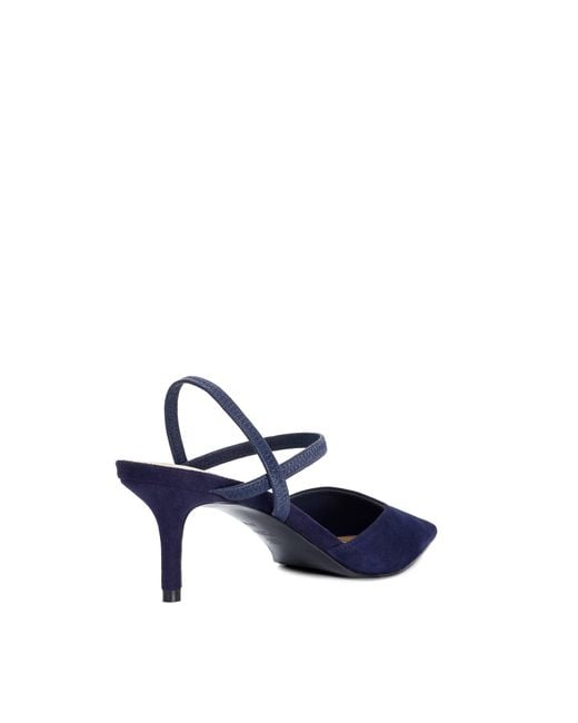 Dune Blue Classical Stiletto Heeled Courts
