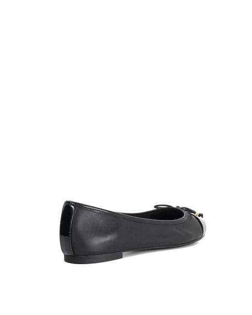 Dune Black Wf Hallo Wide Fit Charm-Detail Ballet Shoes