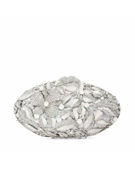 Dune Gray Brides Embellished Hard Case Clutch