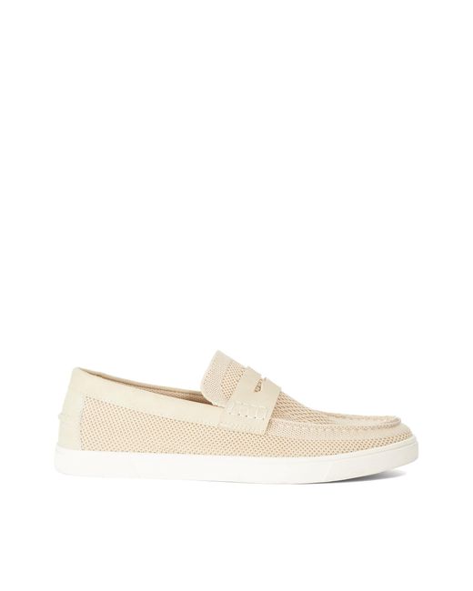Dune Natural Benzy Casual Suede Loafers for men