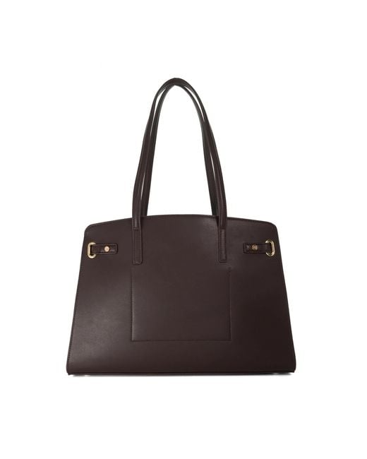 Dune Black Define Long Handle Leather Shoulder Bag
