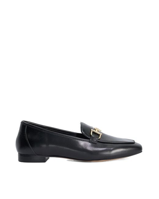 Dune Black Wf Grained Hardware-Detail Loafers
