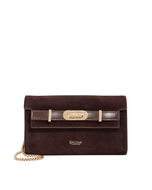Dune Brown Showmance Chain Handle Turn Lock Bag