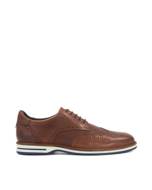 Dune Brown Barkings Lace-Up Hybrid Shoes for men