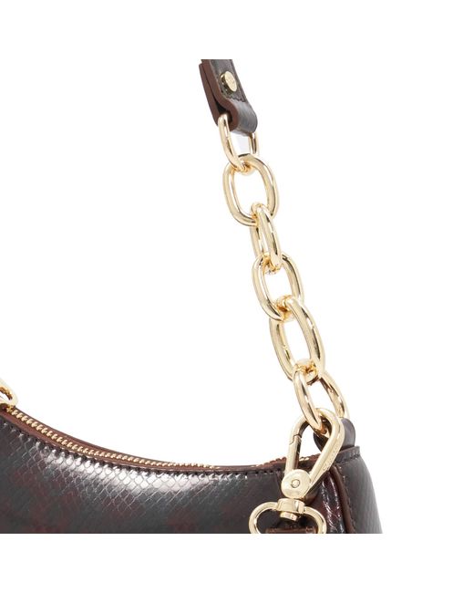 Dune Black Direction Chain Detail Shoulder Bag