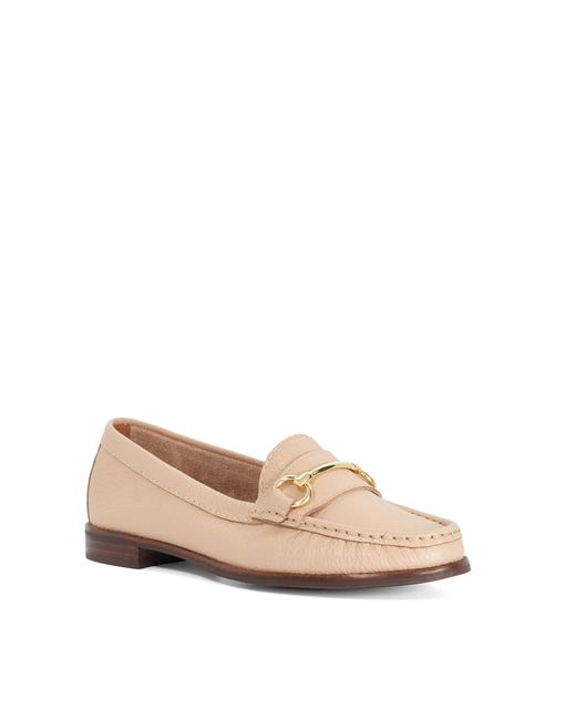 Dune Pink Wf Glenny Wide Fit Snaffle Trim Loafers