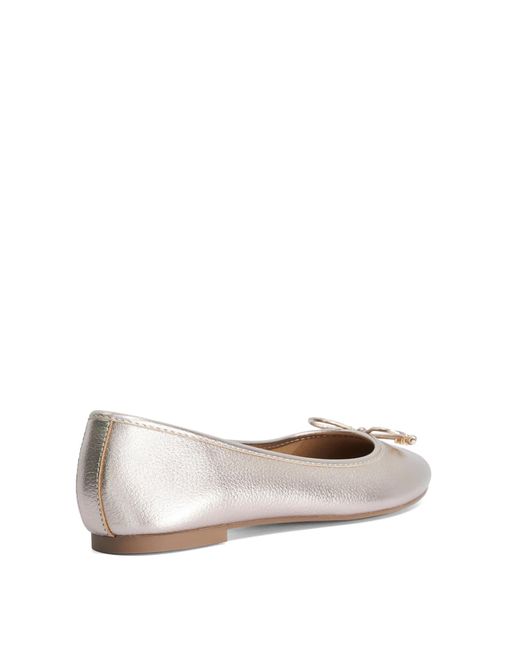 Dune Gray Wf Hallo Wide Fit Charm-Detail Ballet Shoes