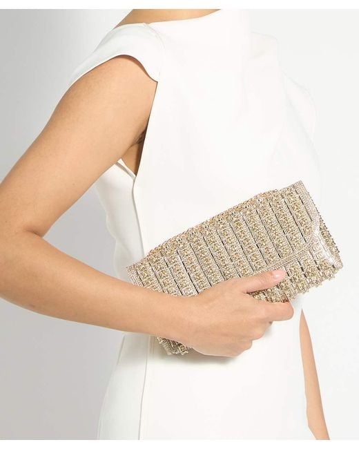 Dune Metallic Elabourate Embellished Envelope Shoulder Bag