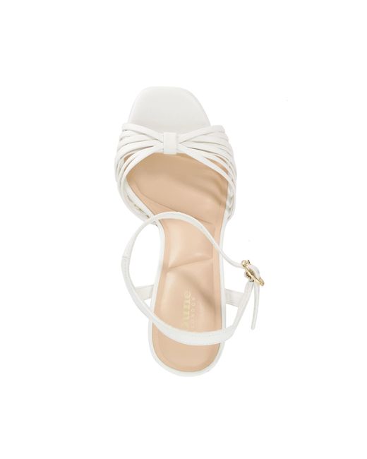 Dune Metallic Minogue Raffia Platform Heels