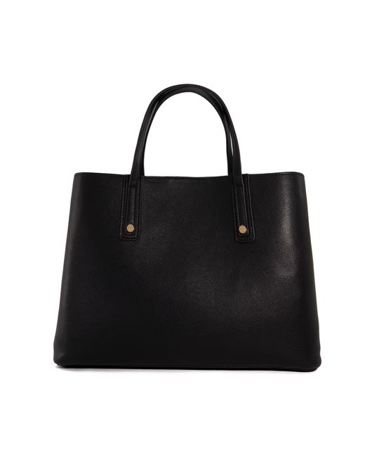 Dune Black Dorry Branded Hardware Tote Bag