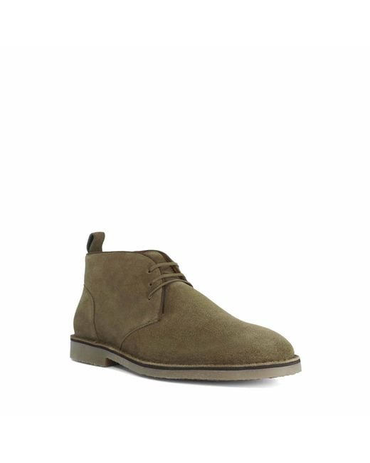 Dune Green Cashed Casual Chukka Boots for men