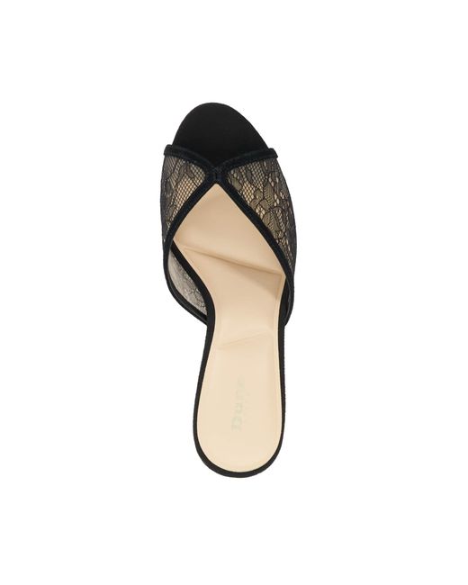 Dune Black Monarchs Open-Toe Heeled Mules