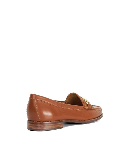 Dune Brown Wf Glenny Wide Fit Snaffle Trim Loafers