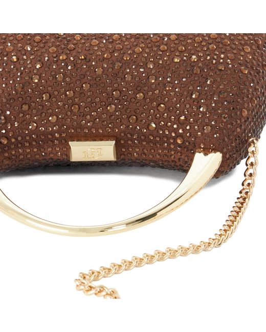 Dune Brown Beamings Handle Embellished Bag