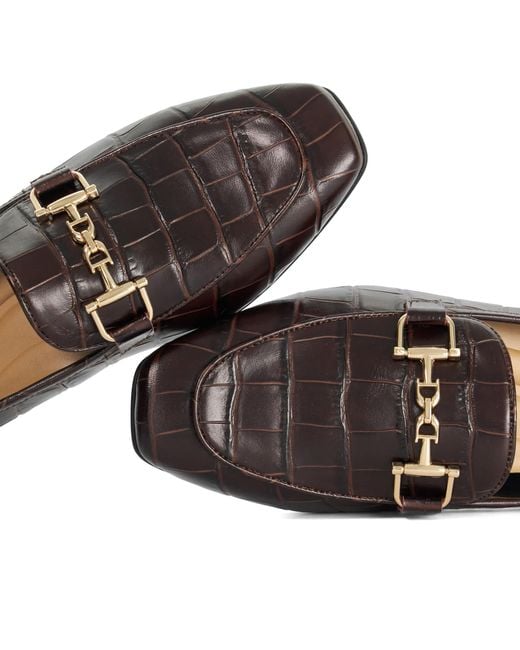 Dune Black Wf Grained Hardware-Detail Loafers
