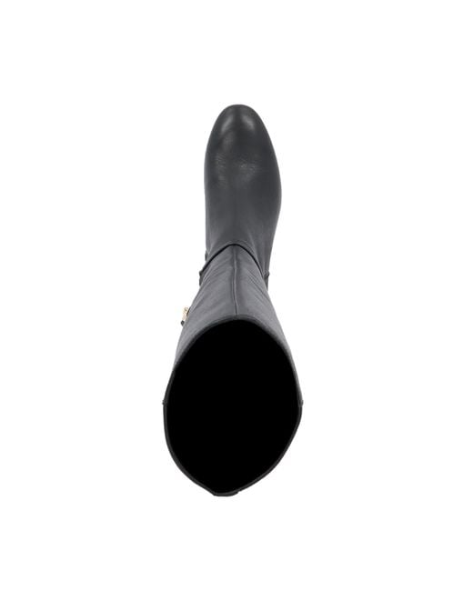Dune Black Seoul Heeled Knee-High Boots