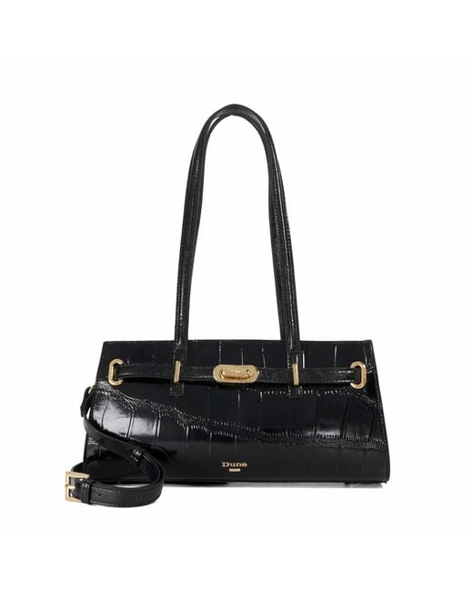 Dune Black Depend Leather Shoulder Bag