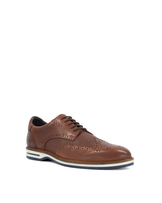 Dune Brown Barkings Lace-Up Hybrid Shoes for men