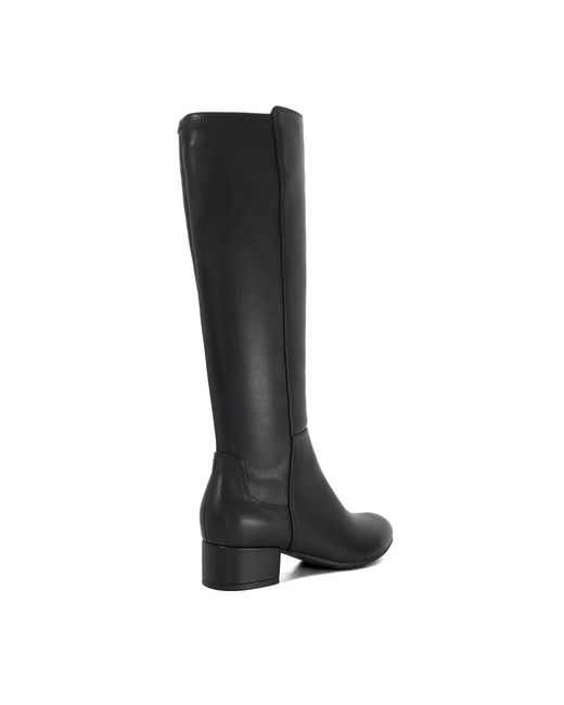 Dune Black Tayla Stretch Knee-High Boots
