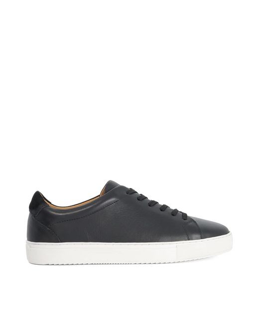 Dune Blue Trevons Leather Cup Sole Trainers for men