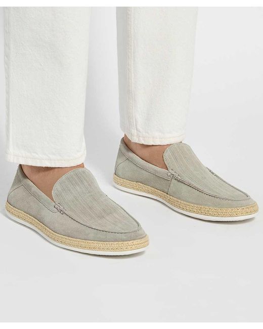 Dune Gray Barnies Casual Suede Loafers for men