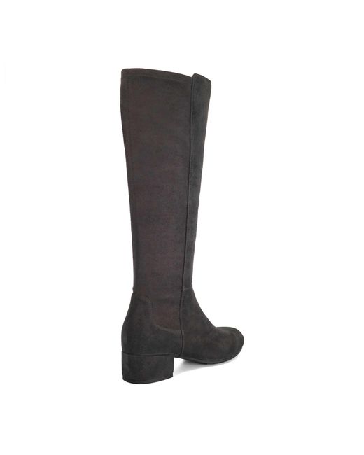 Dune Black Tayla Stretch Knee-High Boots