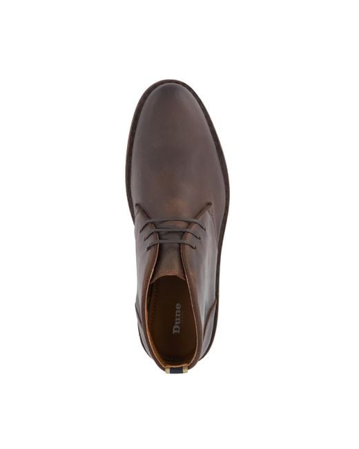Dune Brown Cashed Casual Chukka Boots for men