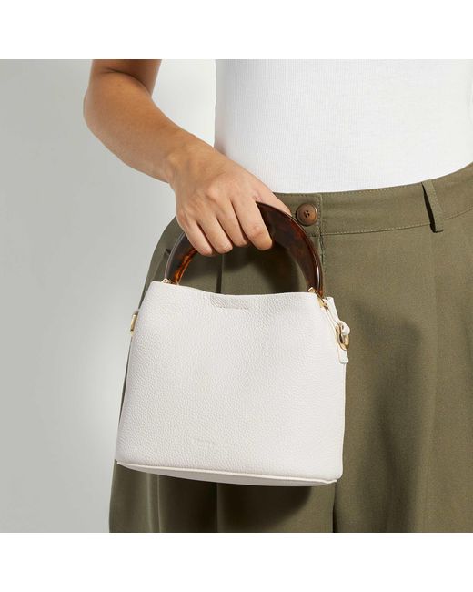 Dune Brown Dharla Resin Handle Mini Tote