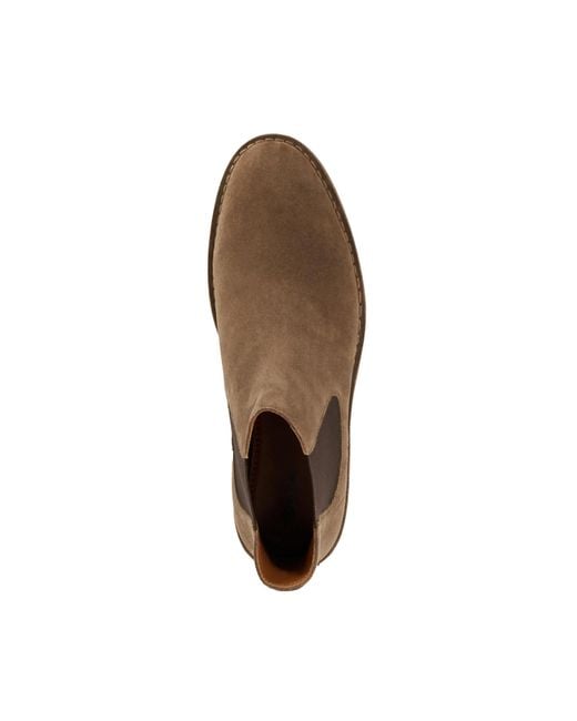 Dune Brown Cashy Slip-On Chelsea Boots for men