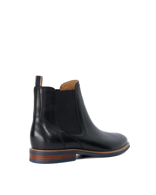 Dune Black Mckinley Formal Leather Chelsea Boots for men