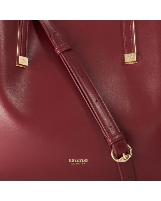 Dune Red Dorry Branded Hardware Tote Bag