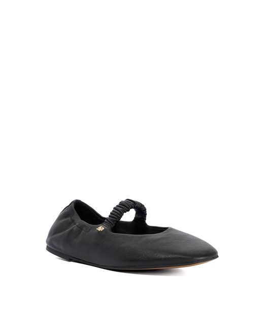 Dune Black Hazy T Ruched Detail Mary Janes