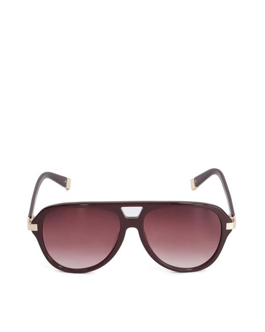 Dune Purple Glamourous Oversized Sunglasses