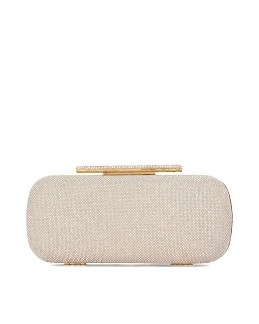 Dune Natural Body Structured Chain Strap Clutch Bag