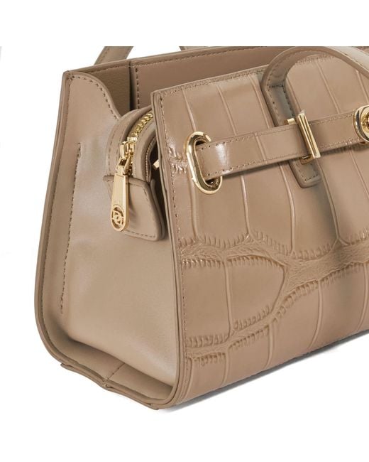 Dune Natural Depend Leather Shoulder Bag