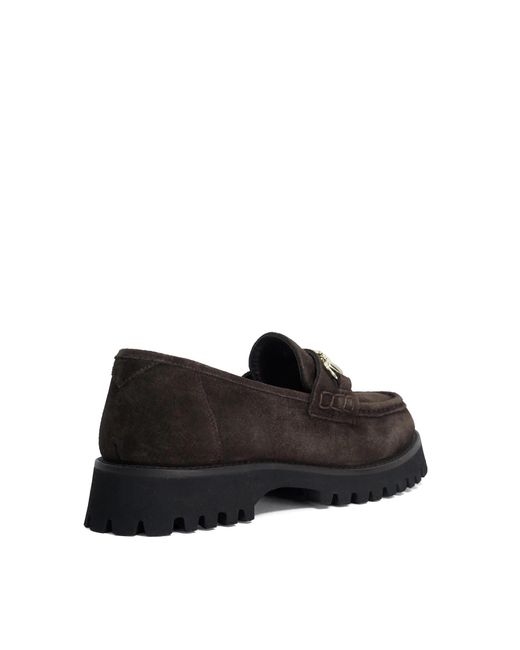 Dune Black Grissinis T Chunky Snaffle Trim Loafers