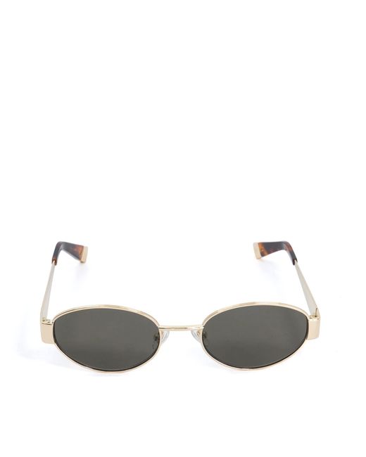 Dune Metallic Glee Oval Frame Tortoiseshell Sunglasses