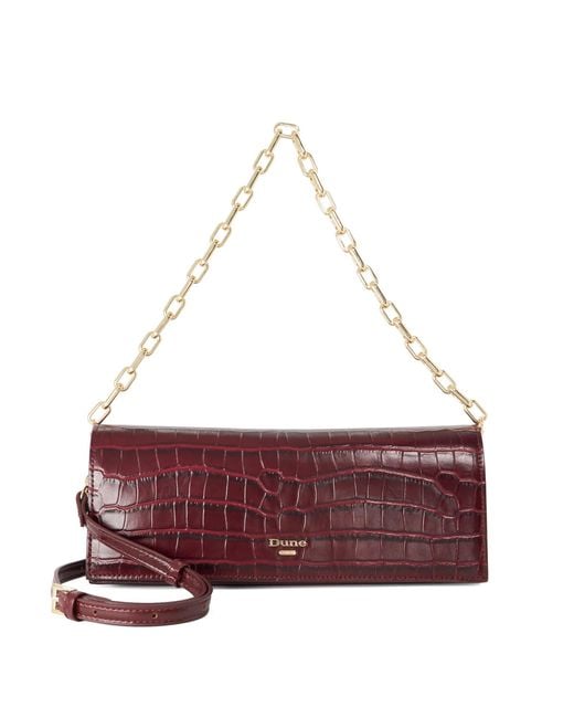 Dune Purple Bemuse Multi-Strap Shoulder Bag