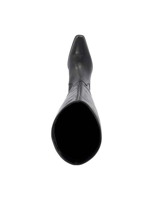 Dune Black Torrie Low-Heel Knee-High Boots