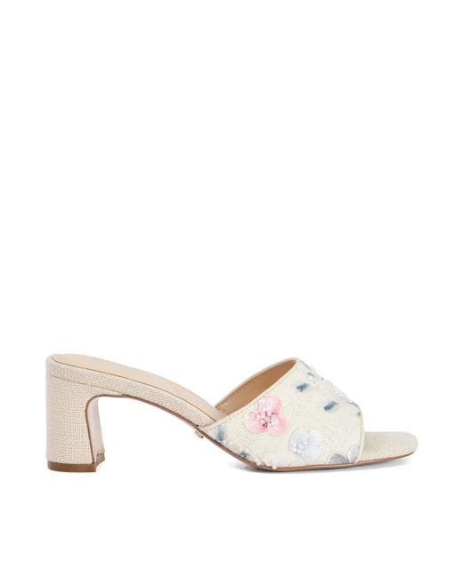 Dune Natural Madira Mid Height Mules