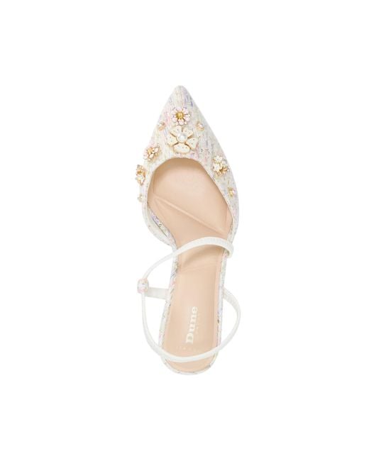 Dune Multicolor Wf Dyana Floral Emellished Boucle Open Courts