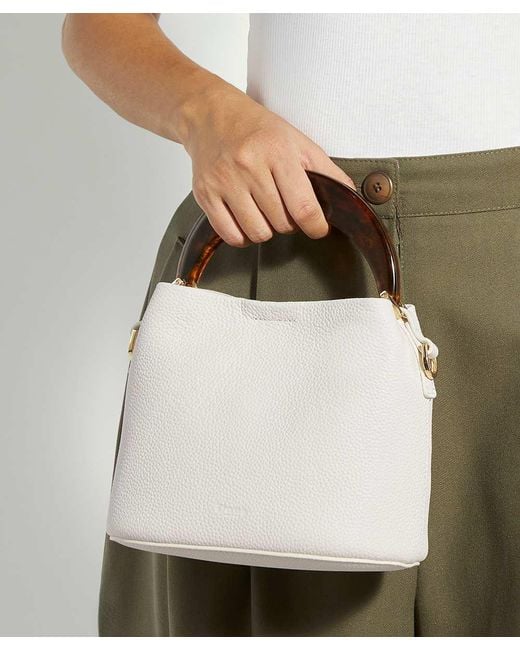 Dune Brown Dharla Resin Handle Mini Tote