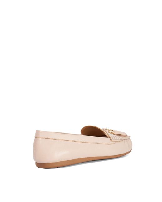 Dune Pink Wf Geen Leather Moccasin Loafers