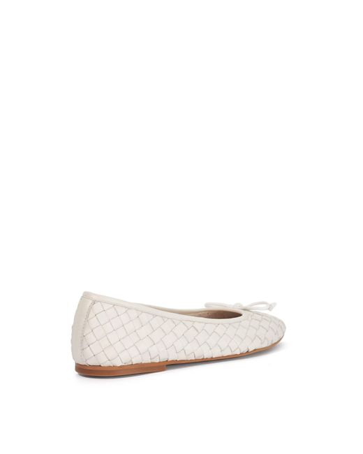 Dune Natural Wf Heat Woven Ballet Flats